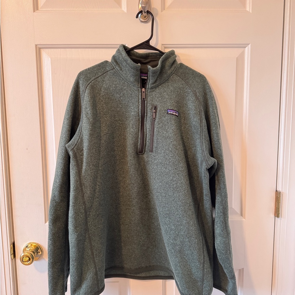 Patagonia green Zip-Up Sweater